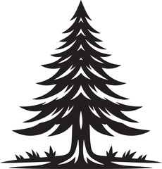 Obraz premium Pine Tree Icon