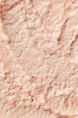 Close-Up of Creamy Pink Frosting Texture