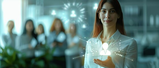 Banner for business focusing on human resources management