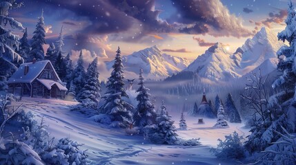 Winter snow wallpaper