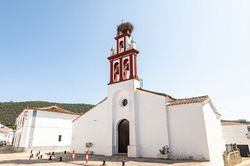 Church of Santa Marina in Canaveral de Leon, province of Huelva, Andalusia, Spain