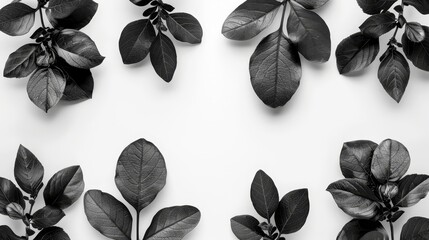  leaves against a white backdrop