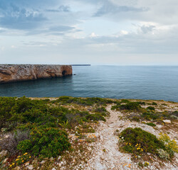 Summer Atlantic coast (Cape St. Vincent, Algarve, Portugal).