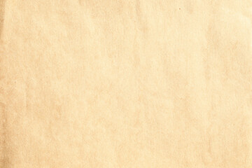 Macro Brown crumpled paper texture closeup