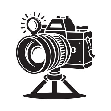Photography design camera silhouette vector