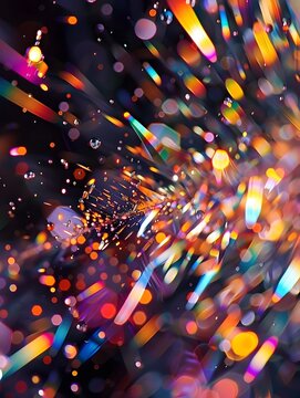 Captivating Cosmic Explosion of Vibrant Light and Energy Bursting with Mesmerizing Radiance