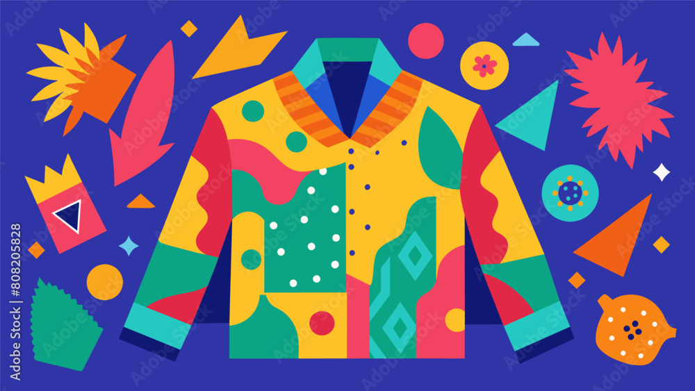 Aufkleber a showcase of bold and playful prints created from discarded fabrics and challenging the idea that s