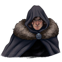 Man in Fur coat and hood