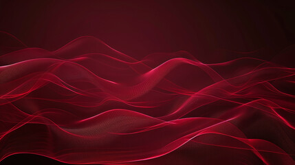 Obraz premium Abstract, red background with waves and empty space