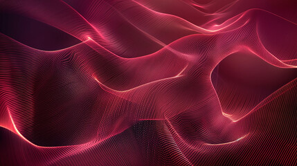 Abstract, satin, red background with empty space