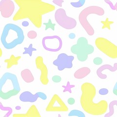 Creative Watercolor Abstract Graphic Art Texture Shape Print Modern Vintage Fashion Backdrop Fabric Beautiful Vector Geometric Minimal Blue Concept Trendy Nature Simple Artistic Paint Summer