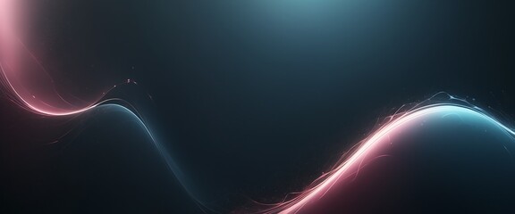 Obraz premium Abstract Art Smooth Wavy Lines Dark Background