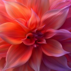 Close Up of a Pink and Orange Flower