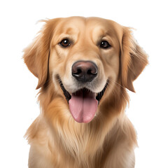 golden retriever puppy on a transparent background, PNG is easy to use.