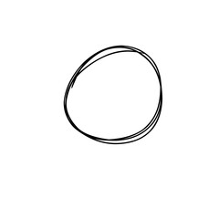 Hand drawn circle line