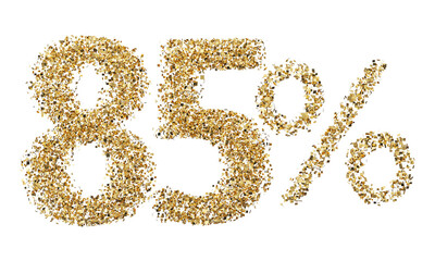 85 percent discount golden glitter