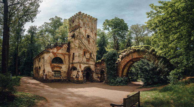 Margrave's House and Greek Arch in Arkadia
