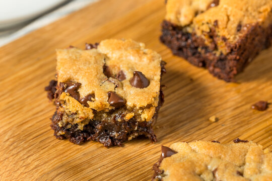 Baked Homemade Cookie Brownie Brookies