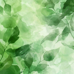 A green leafy background with a green leaf in the foreground