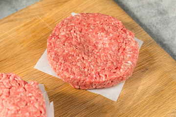 Raw Grass Fed Beef Hamburgers