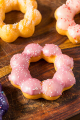 Colorful Homemade Mochi Donuts