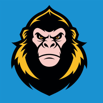 scimmie logo gorilla scimpanz&egrave; 02