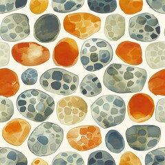 Fototapeta premium Creative Watercolor Abstract Graphic Art Texture Shape Print Modern Vintage Fashion Backdrop Fabric Beautiful Vector Geometric Minimal Blue Concept Trendy Nature Simple Artistic Paint Summer