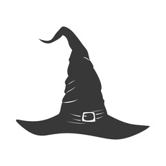 Silhouette Witch hat black color only