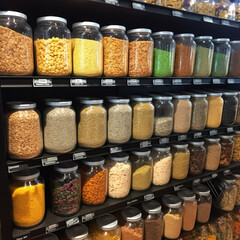bulk food store and zero-waste grocery shopping