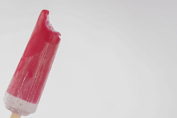 fruit ice cream on a white background
