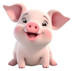 PNG Pig cartoon mammal animal.