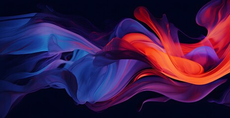 abstract background with paint brush and color pattern created with Generative AI
