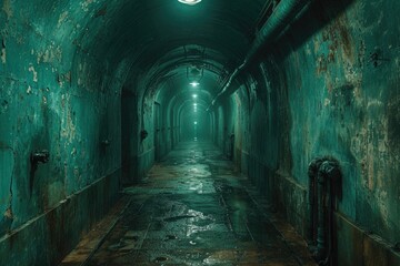 Obraz premium Urban Depths: Exploring the Subterranean Network