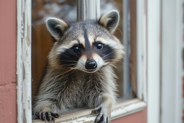 Unexpected Visitor: Raccoon at Your Door