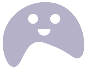 Smile shape icon. Vector illustration.	