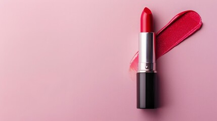 Obraz premium Red lipstick. Matte lipstick. Long-lasting lipstick. Perfect for any occasion.