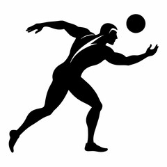 a minimal Discus thrower against a solid white background (1)