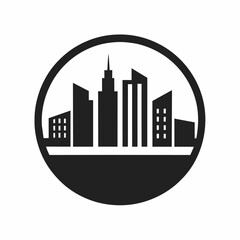 minimal city logo vector art illustration (2)