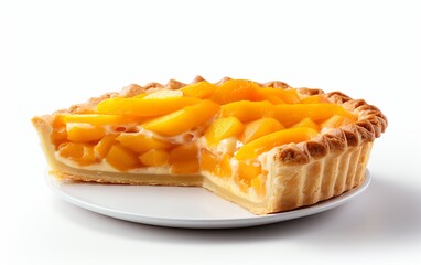 Apricot Pie on a Transparent Background
