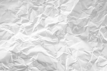 Crumpled White and Gray Paper Texture Background