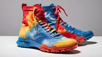 colorful, boot, sport, shoe, foot, fashion, pair, design, footwear, sneaker, style, clothing, new, running, background, lifestyle, active, isolated, rubber, athletic, fashionable, fitness, concept