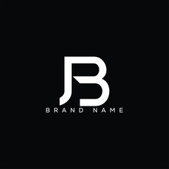 JB letter logo design. JB business and real estate monogram logo vector template.