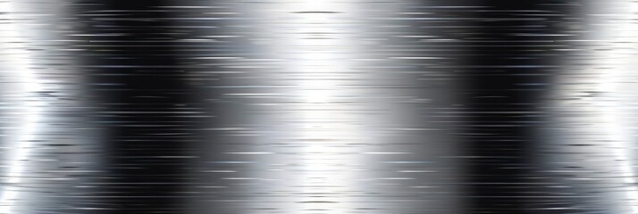 Light gray metal background, polished stainless steel texture, shiny surface with light reflections