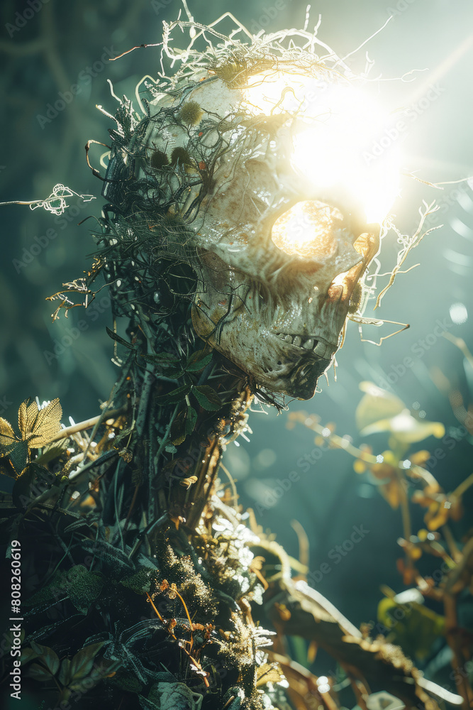 Aufkleber A creature that feeds on space radiation, converting it into energy through a process similar to photosynthesis,