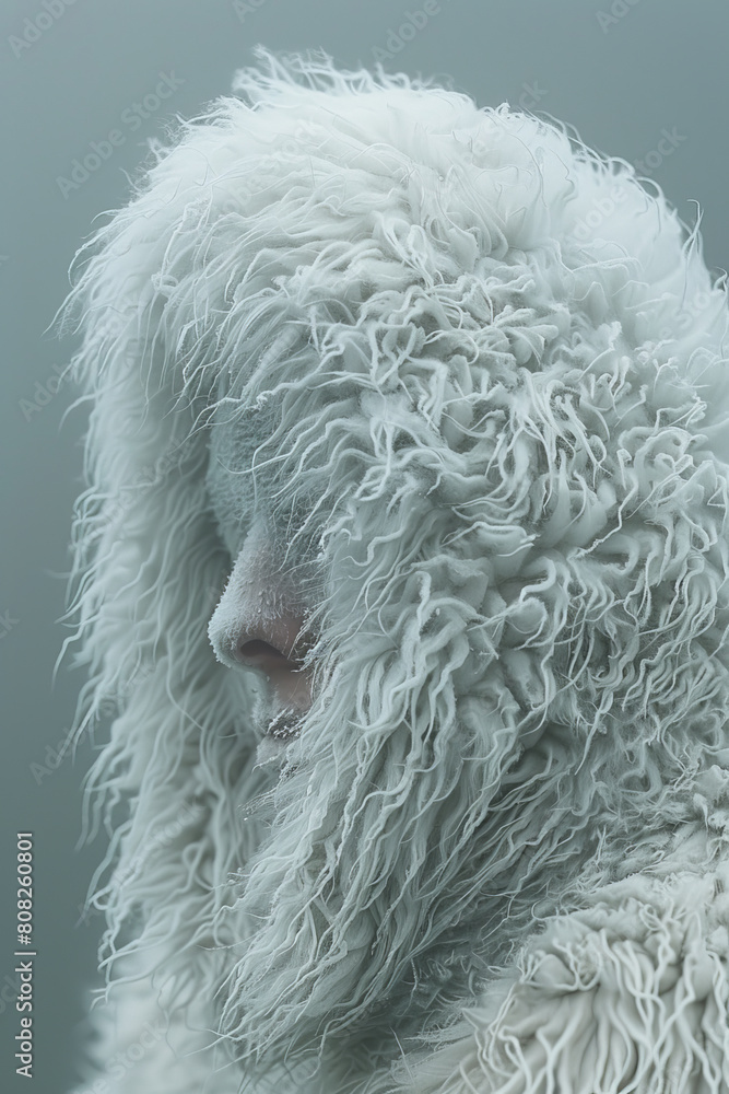 Aufkleber an entity covered in thick, insulating fur that can become reflective, shielding it from both frigid