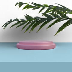 Obraz premium 3D Render of minimal scene for product display presentation with elegant color for your design