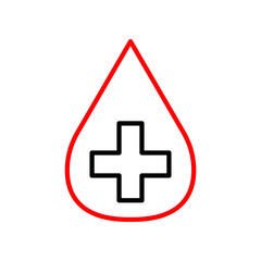 Blood Donation  Vector Line Two Color Icon