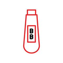 Bb Cream  Vector Line Two Color Icon