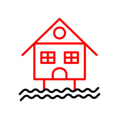 Resort  Vector Line Two Color Icon