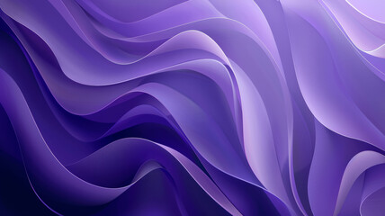 Purple Gradient Abstract, Soft Waves and Shadows